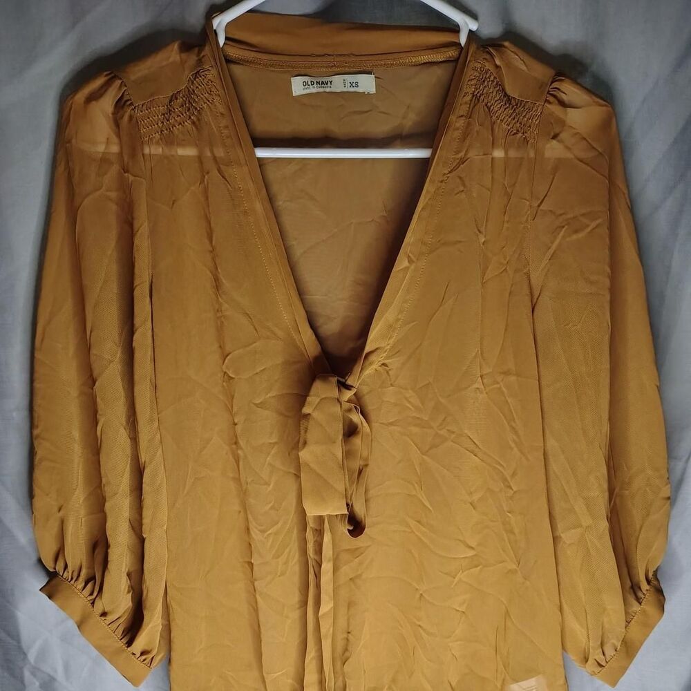 Old-navy Women's Yellow and Orange Blouse